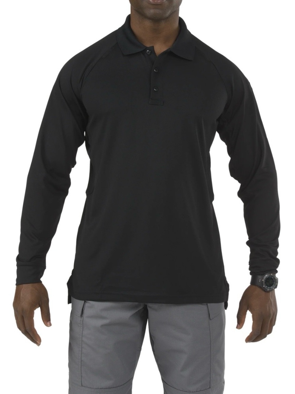 511 Tactical Polo Performance Polo Men’s Xl Long Sleeve Mic Clip Pockets Black
